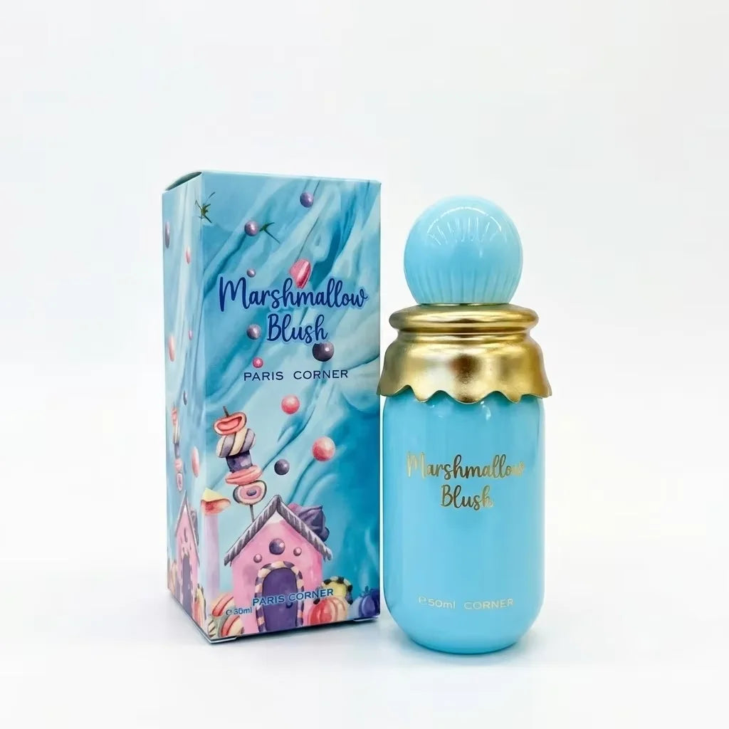 Fashion Elegant Sweet Marshmallow Blush Perfume Eau de Parfum Spray for Women Long Lasting Floral Fruity Gourmand Scent
