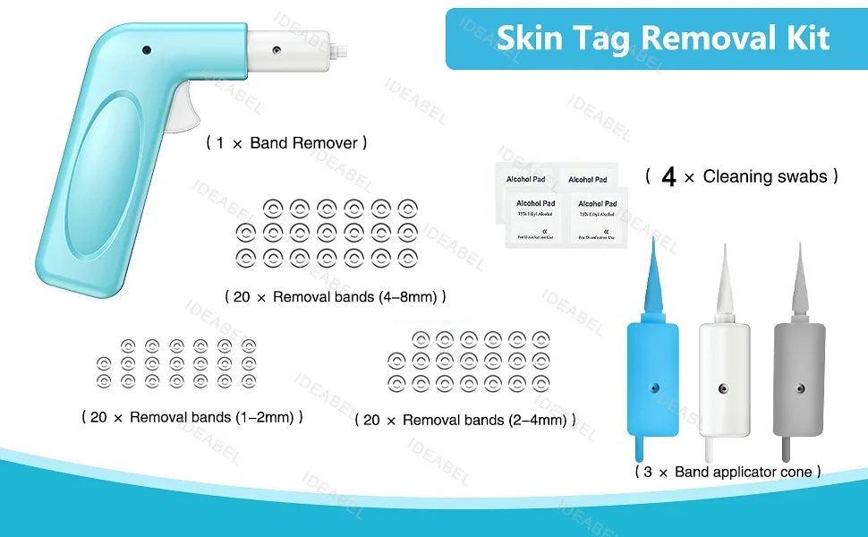 3 IN 1 Auto Micro Skin Tag Remover Device Standard And Micro Skin Tag Removal Kit Adult Mole Wart Remover Face Care Beauty Tools