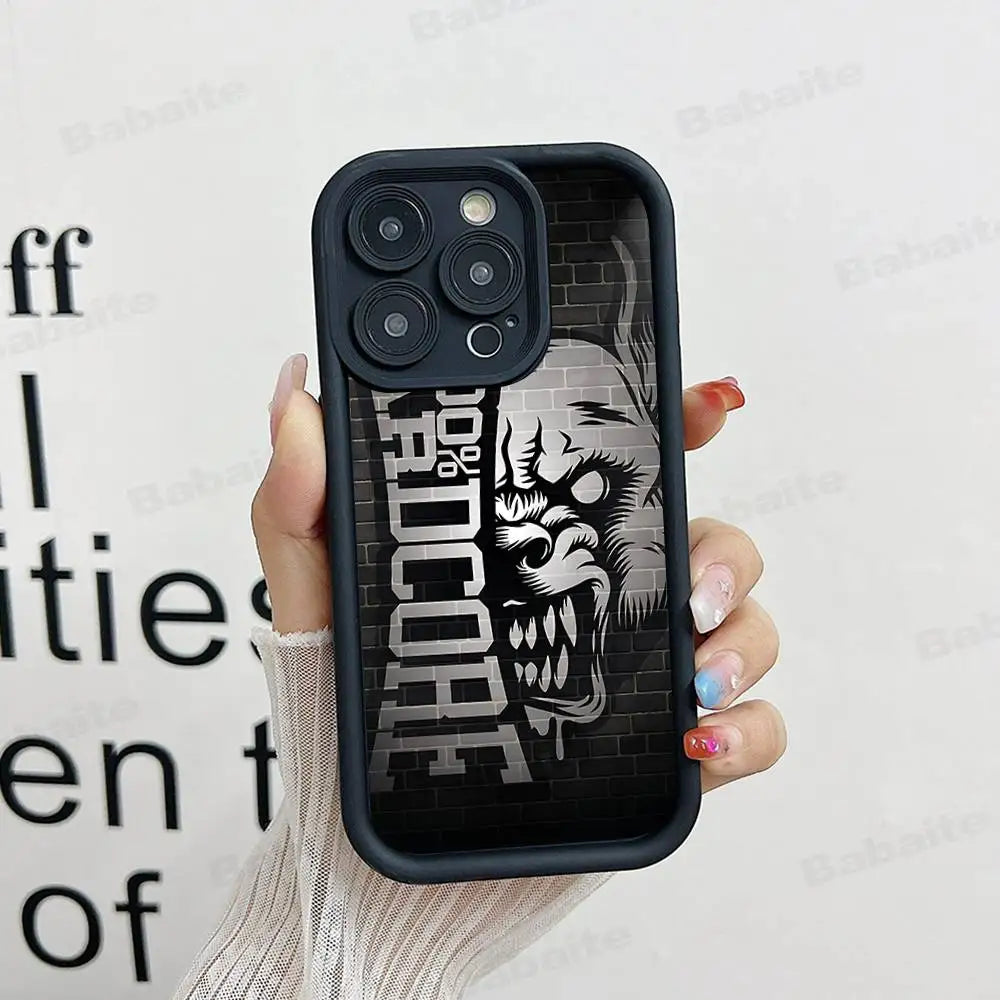 100 Hardcore Dog To The Bone Phone Case For IPhone 17 16 15 14 13 12 11 Pro Max Mini Plus Soft TPU Back Cover