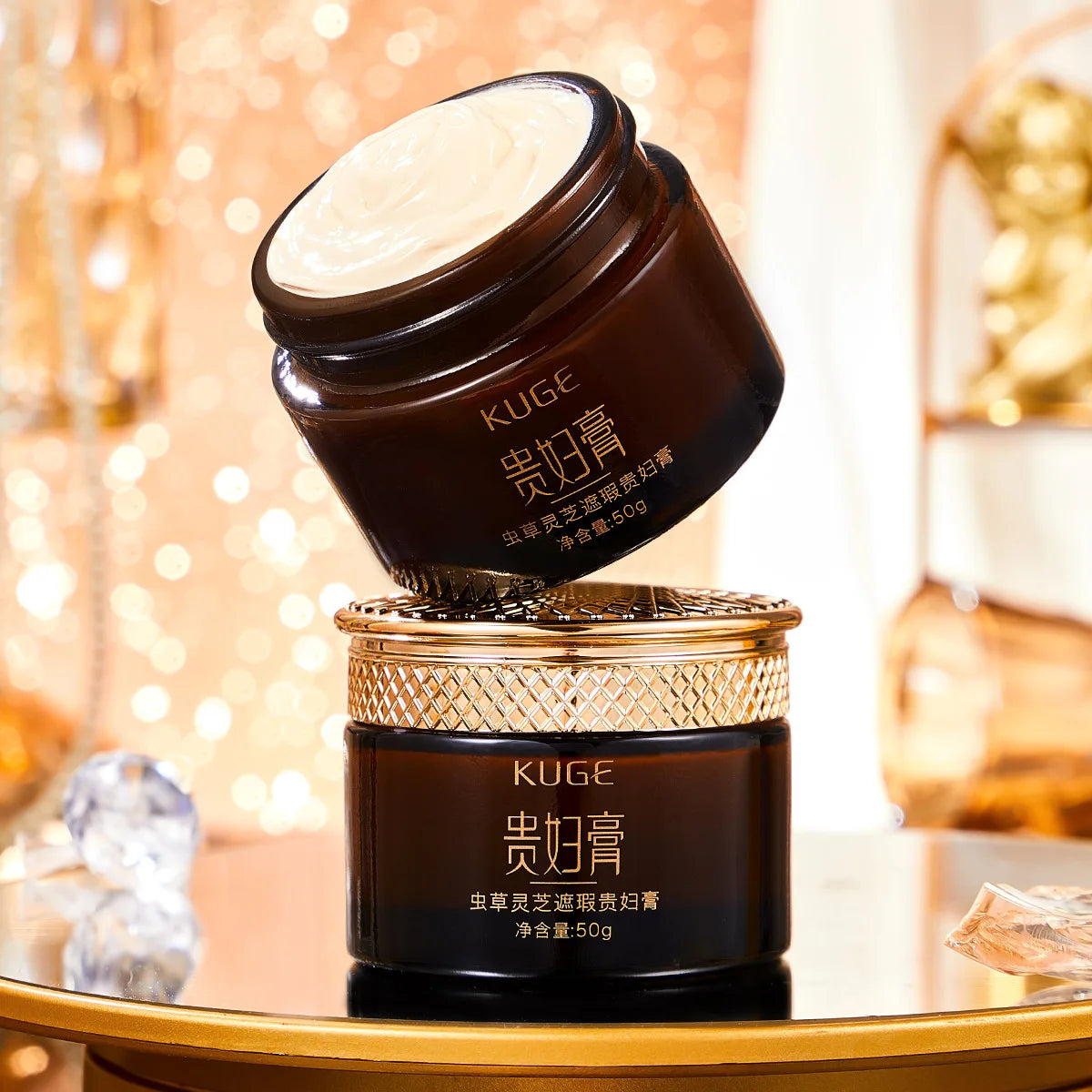 Cordyceps Ganoderma Lucidum Concealer Lady Cream Clear Moisturizing Cosmetics Skin Care Beauty Makeup Face Cream