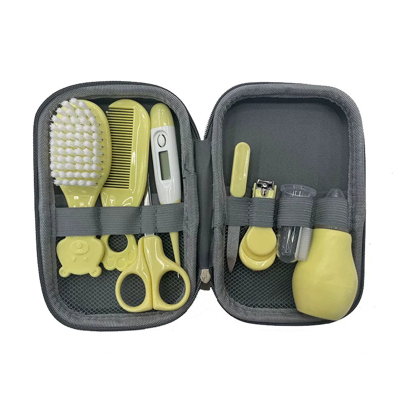 8pcs/Set Nail Clippers Baby Care Soft Comb Brush Care Combination Hair Comb Grooming Brush Set Nail Trimmer Tool Kit Healthcare