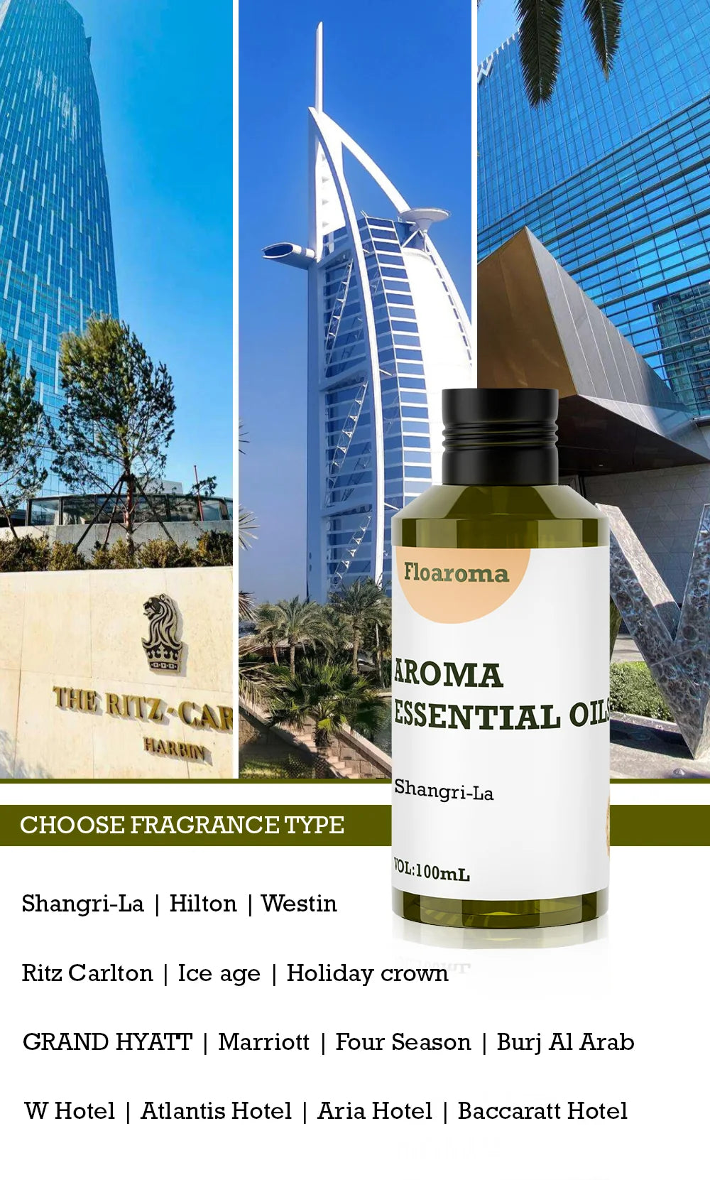 Essential Oils 200ml For Aromatic Diffuser Perfume Oil Air Freshener Smell For Home Fragrance Device Hotel Scent Diffuser Oil