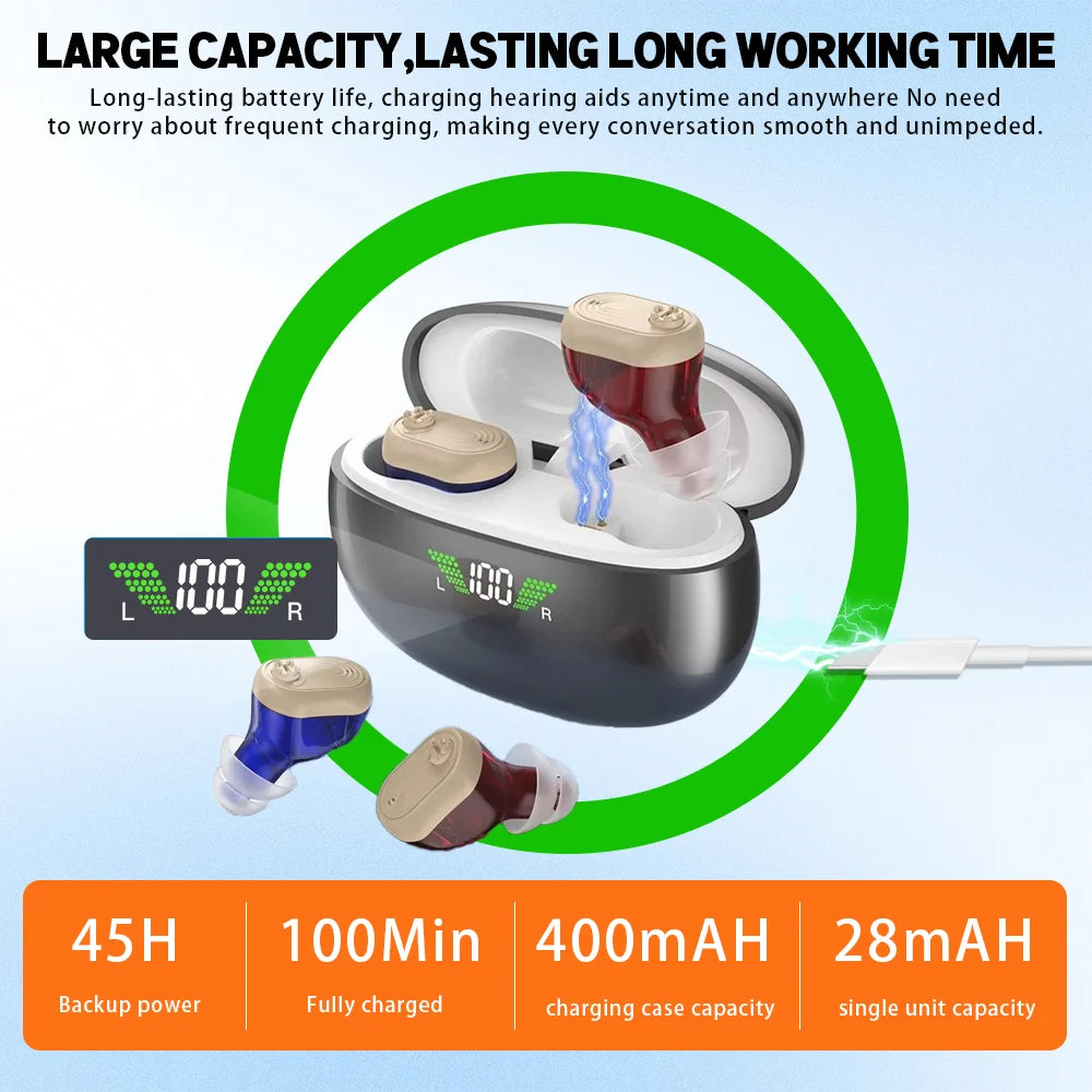Best Seller Multifunctional Digital Hearing Aid High-Definition Sound Quality True Sound Restoration 16-Channel Hearing Aid
