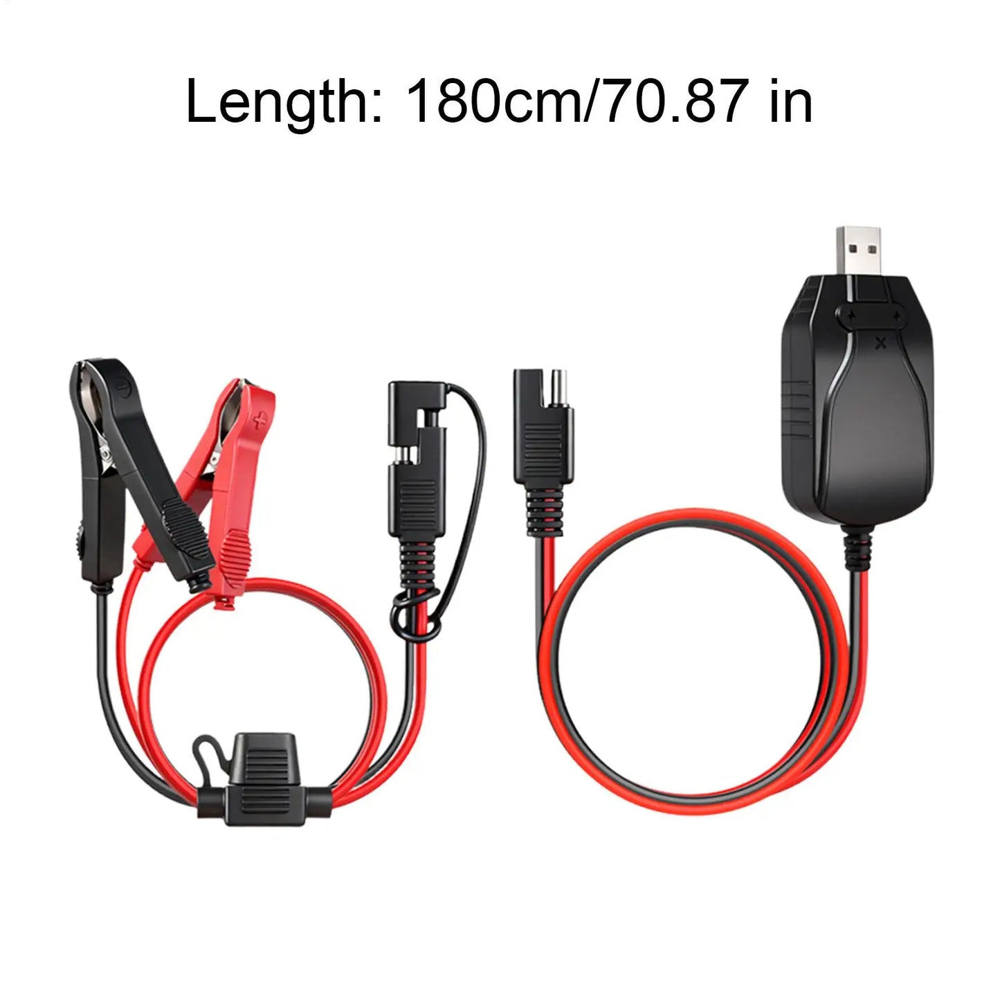 Portable 12V Motorcycle Battery USB Charger USB Smart Portable Maintainer Outdoor C Emergency Power Charger For Car Marine Boat