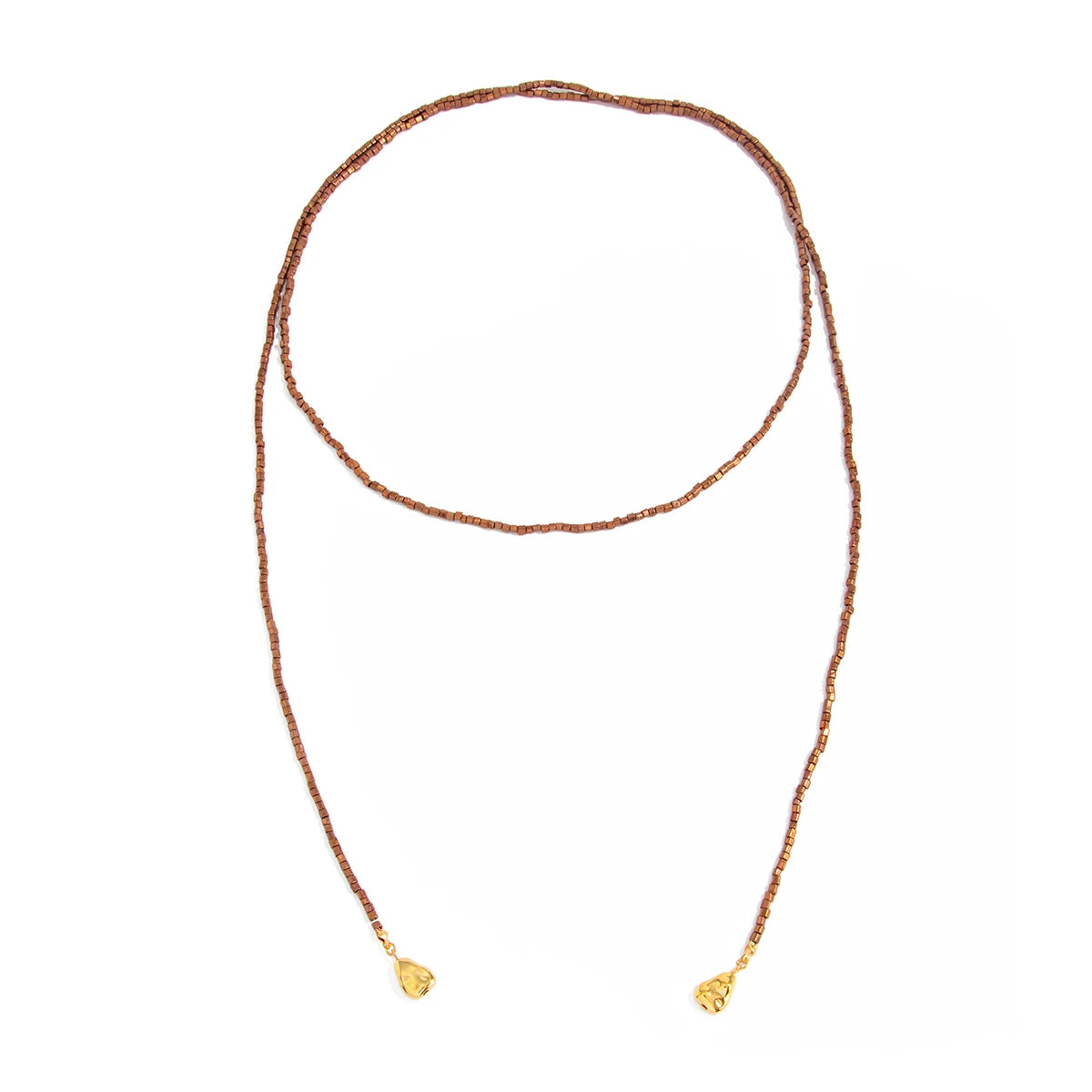 PuRui Fashion Simple Y-shaped CCB Beads Chain Necklace For Women Sexy Vintage Adjustable Sweater Chains Femme Charm Jewelry New