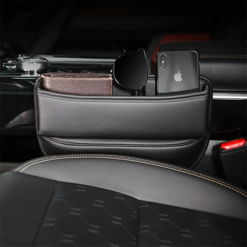 1 pair Universal Car Seat Gap Organizer Auto Console Side Pocket Seat Crevice Storage Box Interior Accessory