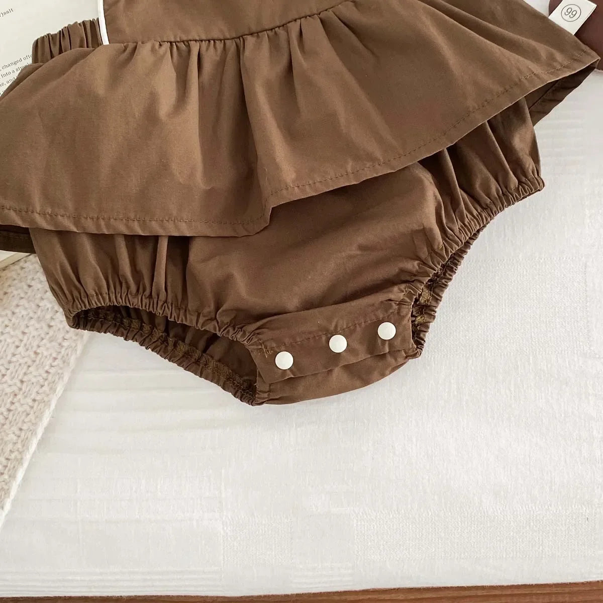 8761 Baby Clothing Set Spring 2024 New Girl's Suit Sleeveless Suspenders Skirt Short+Doll Collar Shirt Sweet Two Piece Suit