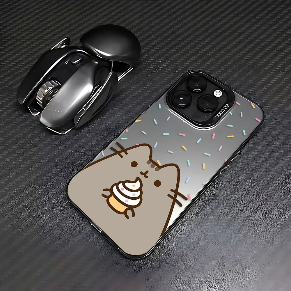 Cute P-Pusheens Phone Case For iPhone 17 16e 16 15 14 13 12 11 mini Pro Max X XR XSMAX 8 7 Air Plus Anti Fall Matte Back Cover