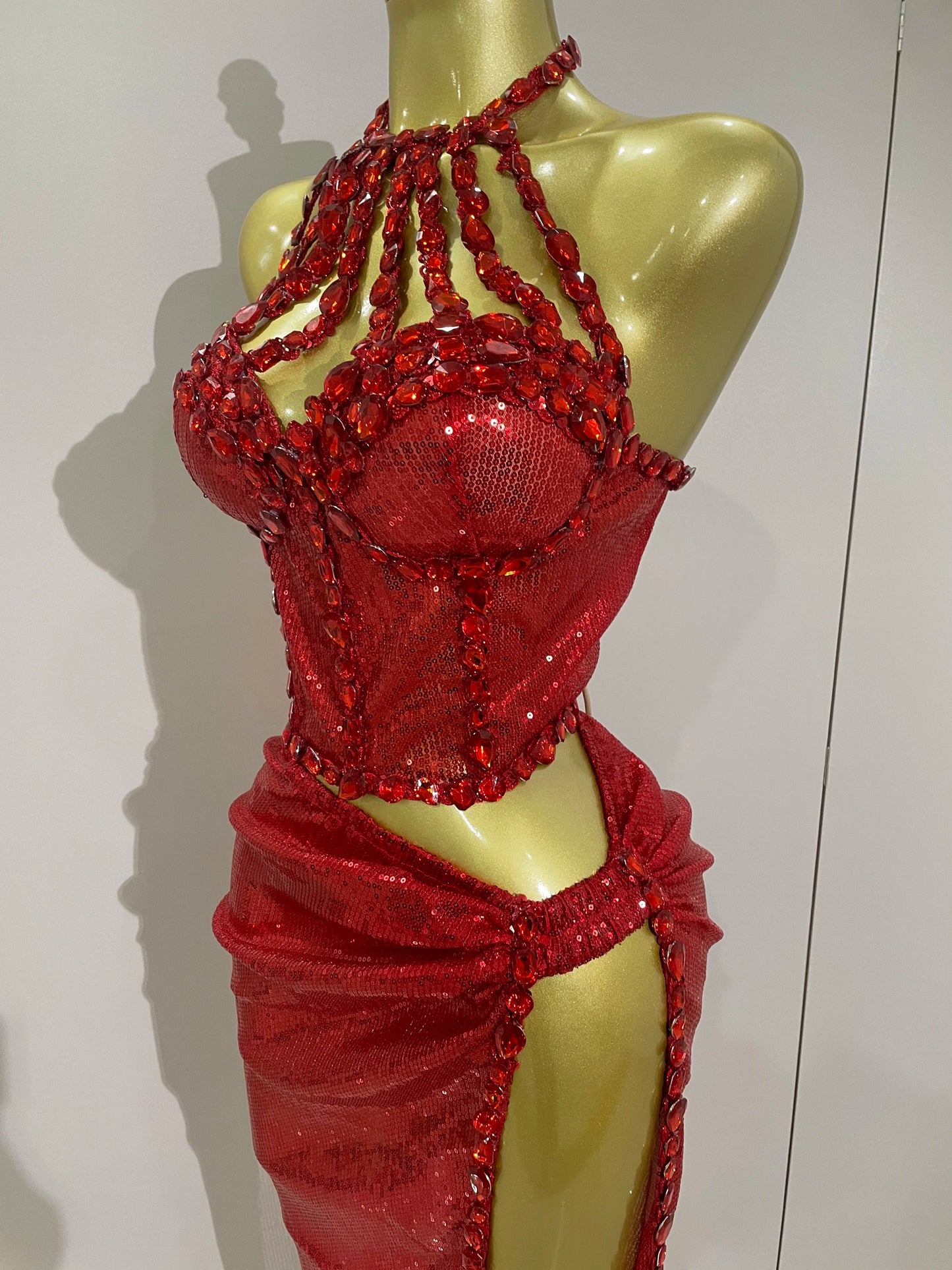 Sexy Luxury Shiny Diamond Sequins Cocktail Dress 2Pcs Set 2025New Women Evening Celebrate Birthday Party Nightclub Stage costume