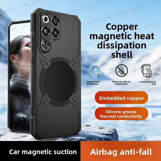 Armor Protective Heat Dissipation Phone Case For Redmagic 11 10 Air 10s 9s 9 11 11s Pro+ Pro Plus Case Shockproof Magnetic Cover