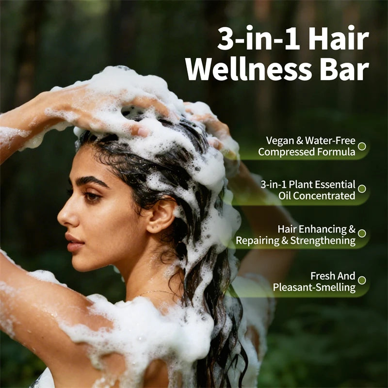 120g Usman Grass Soap Natural Herbal Hair loss treatment Strengthen Hair Roots Growth Shampoo Bar Solid Shampoo Bar Hair Care