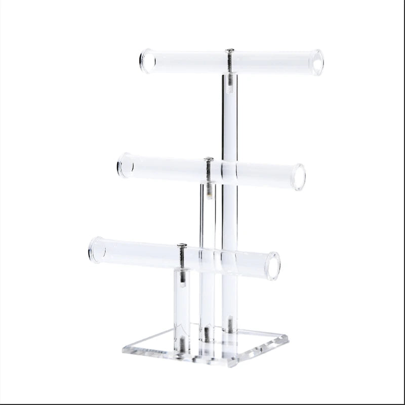 Clear Acrylic Bracelet Holder Stand Jewelry Display Organizer Shelf for Necklaces and Bracelets  Jewelry Packaging & Display