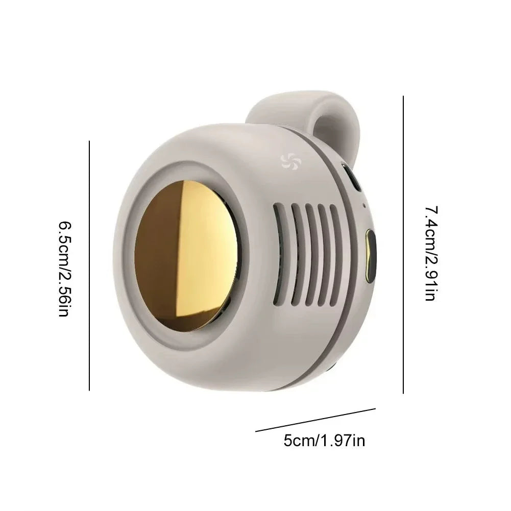 Silent Mini Bladeless Fan Electric Small fan Clip on Shirt Waist Portable Mini Bladeless Fans 3-Speed For Outdoor 2026