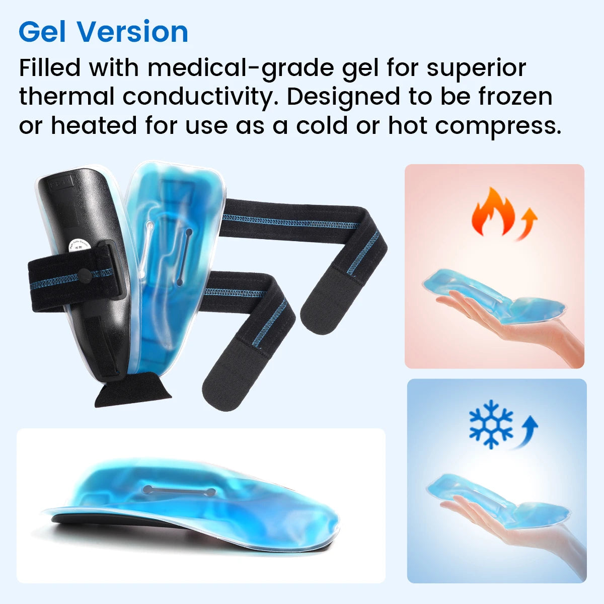 VELPEAU Ankle Brace Support for Ligament Injury and Tendonitis Surgery, Stirrup Ankle Splint Stabilizer with Foam & Gel Pad