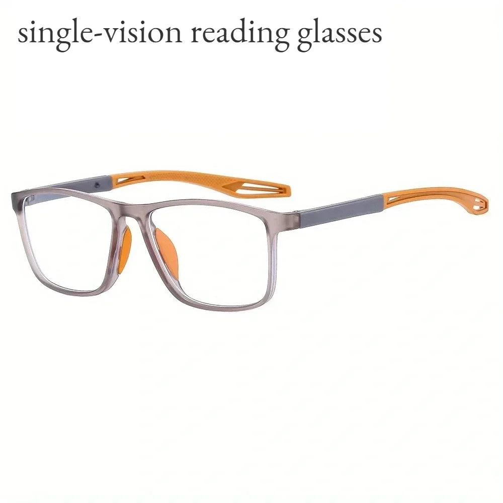 Reading Glasses Men Women Anti Blue Light Sports Eyewear Fashionable Presbyopia lenses Eyeglasses +4.0 to +1.0 Diopters