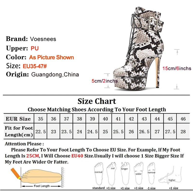 2025 Winter Short Boots Women New Europe and America Graffiti 15CM Stiletto High Heels Pole Dance Shoes Platform Ankle Boots 47