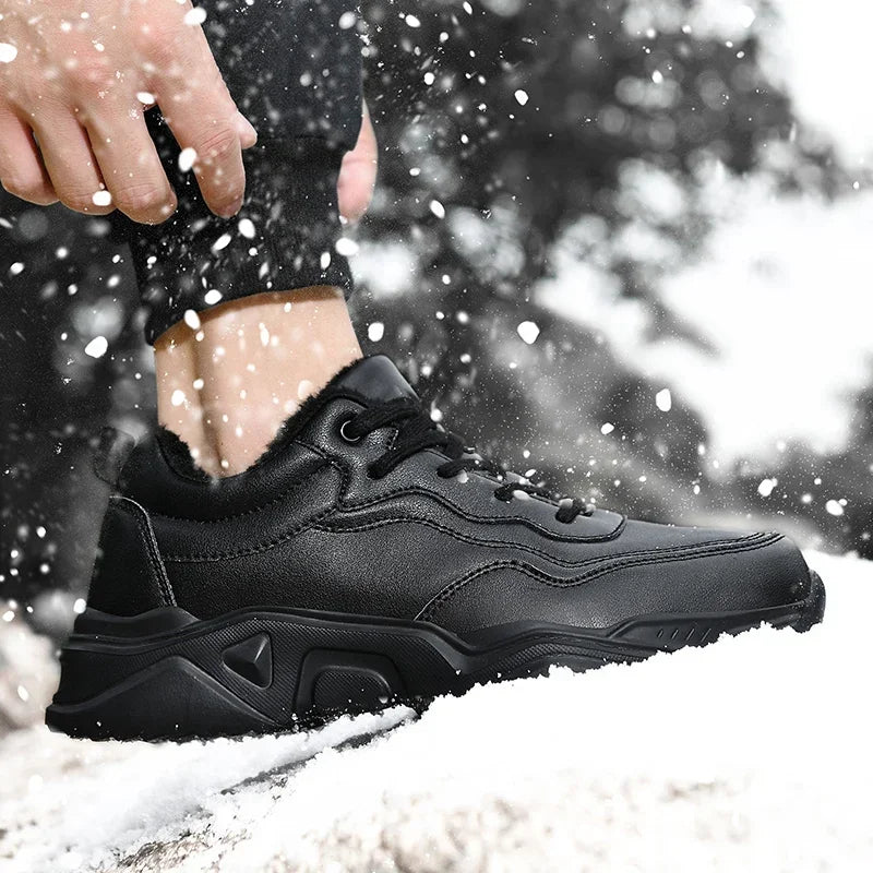 Winter Men Casual Shoes Breathable Warm Walking Sneakers Outdoor Lightweight Male Sport Shoes Lace-up Mens No-slip Running Shoes