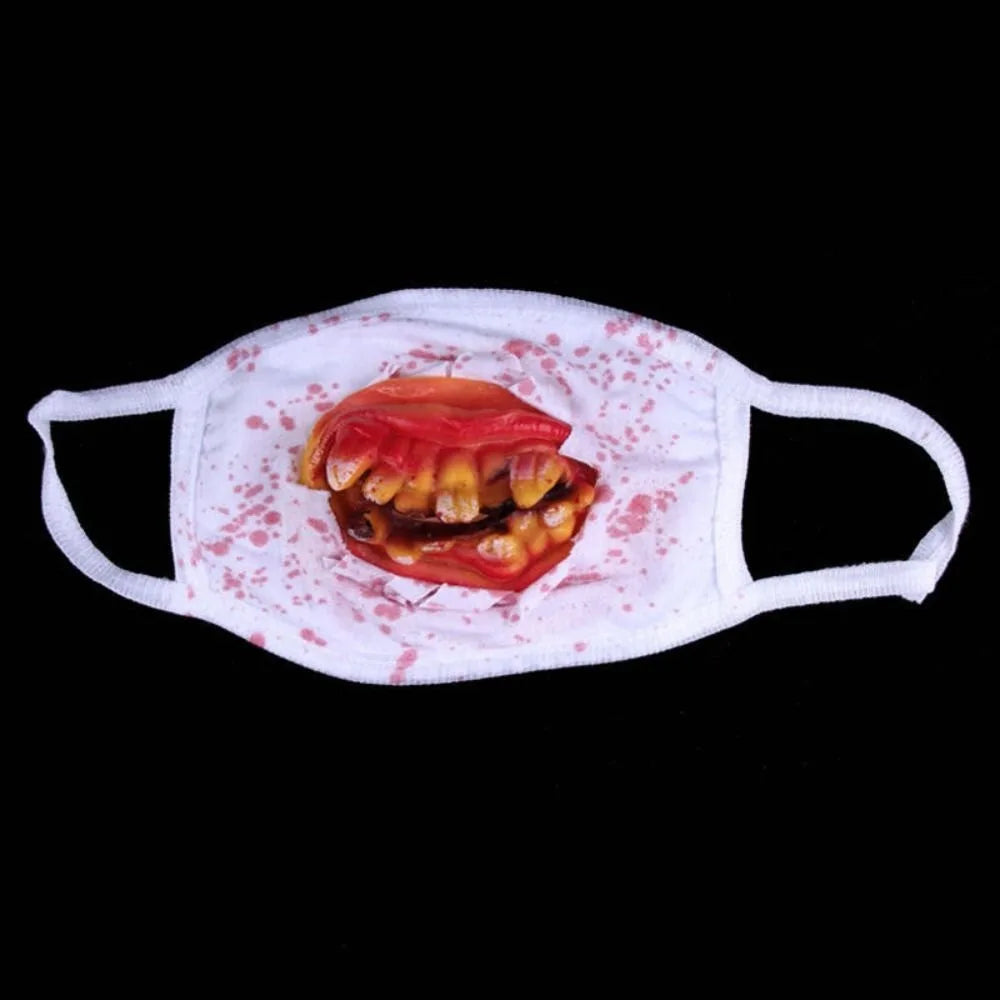Realistic Halloween Blood Stain Masks Dress Up Costume Blood Mittens Ghost Zombie Cosplay Props Prank