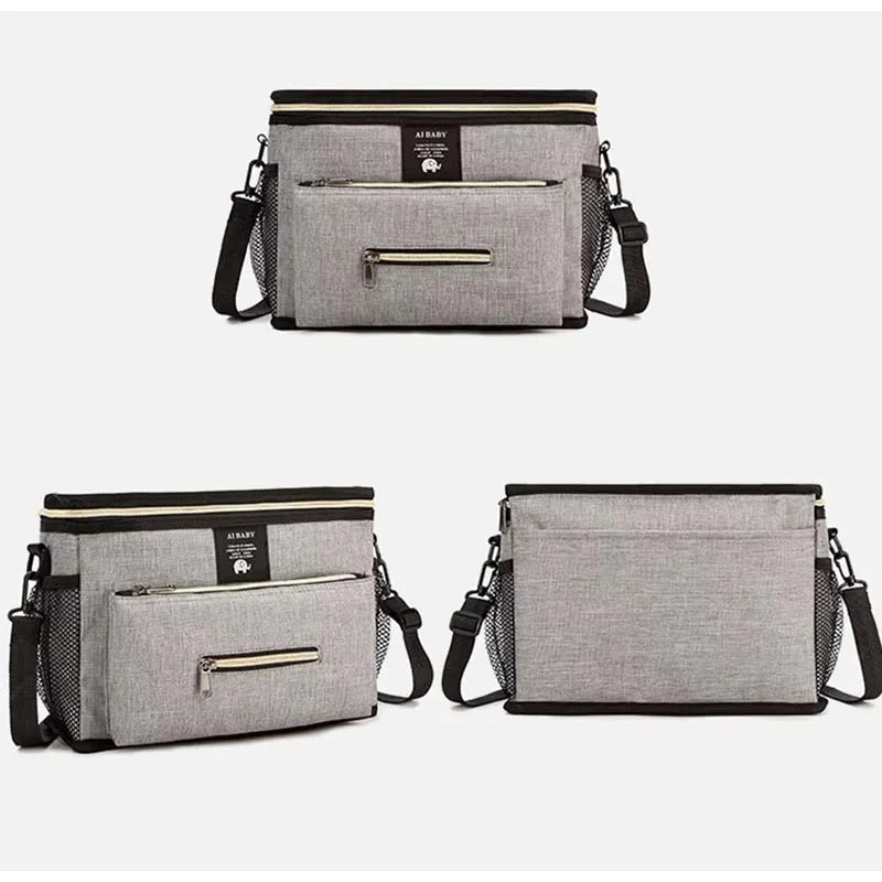Stroller Organizer Bags Mummy Large Capacity Travel Hanging Bag Bottle Holder Pram Diaper Bags Baby Stroller Accessories