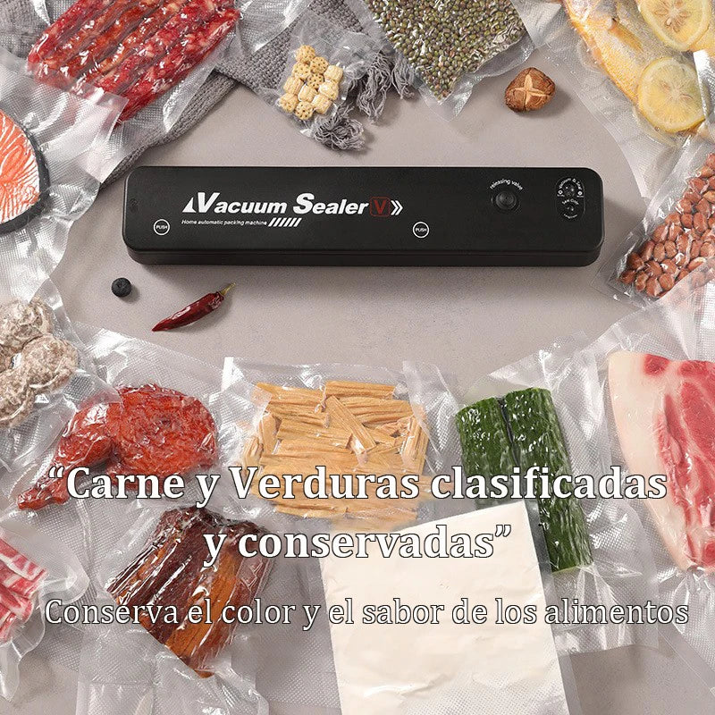 220V/110V Electric Vacuum Sealing Machine Food Saver with Vacuum Bag Link for Fresh Meat Snacks and Household Food Preservation