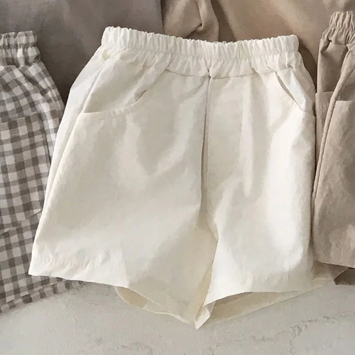 2025 Summer New Baby Cotton Breathable Shorts Thin Infant Boy Casual Shorts Cute Toddler Girl Solid Shorts Kids Clothes