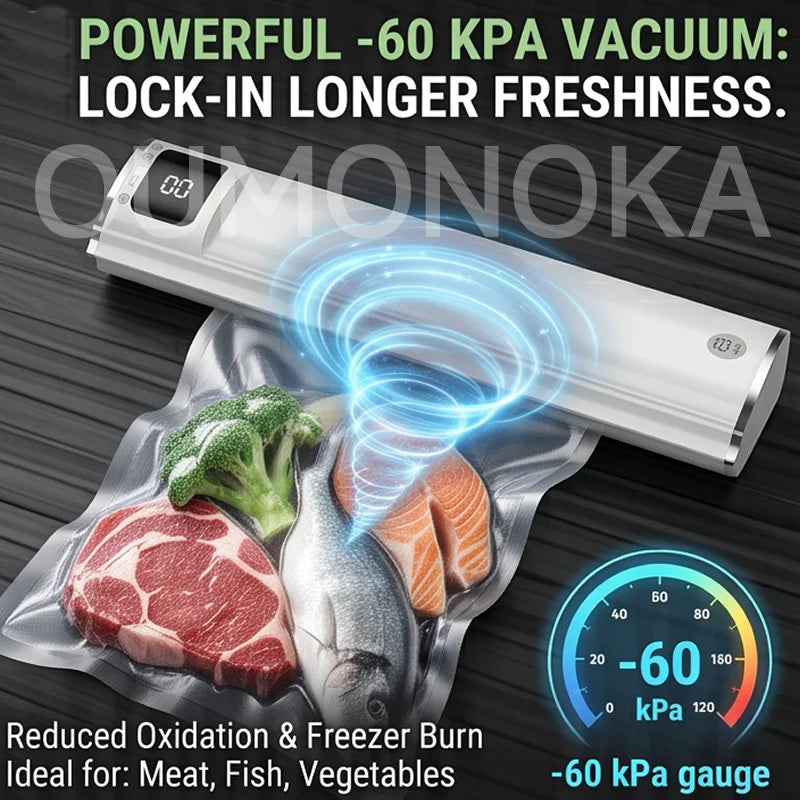 Portable Vacuum Sealer for Food Kitchen Gadgets Degasser Home Appliance Compressor Plastic Bag Sealer Vacuum Packaging Machine