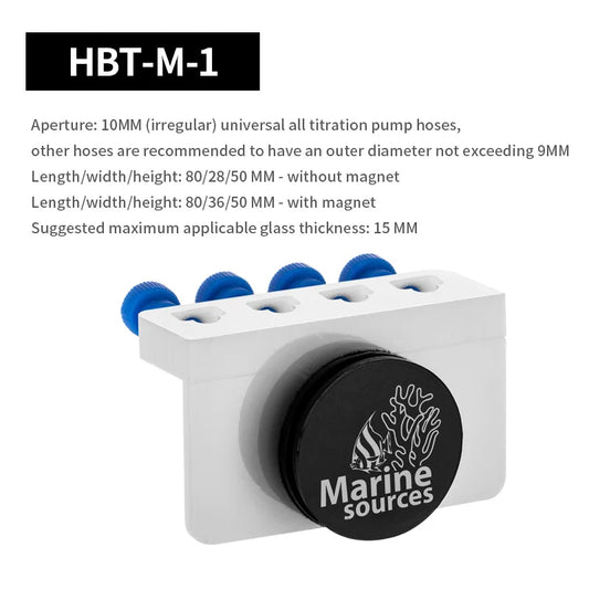 Marine Strong Magnetic Suction Plate, Titration Pump, Hose Holder, 4-Head Bracket