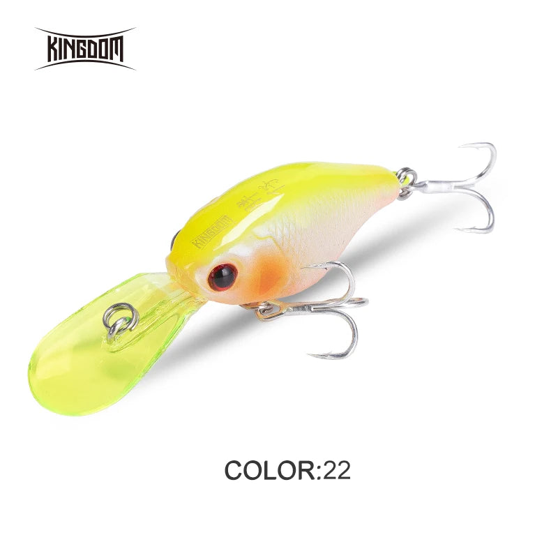 Kingdom Crankbaits Fishing Lures  5g 37mm Slow Sinking Minnow Swing Small Cranks Artifical Baits Hard Wobblers For Bass Trout