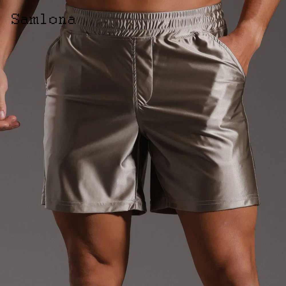 Plus Size 4xl Mens Board Shorts Sexy Leisure Short Pants Khaki Black Elastic Waist Lace-up Pocket New Summer Casual Beach Shorts