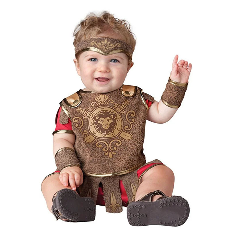 New Arrival High Quality Baby Boys Girls Halloween Dinosaur Costume Romper Kids Clothing Set Toddler Co-splay Triceratops