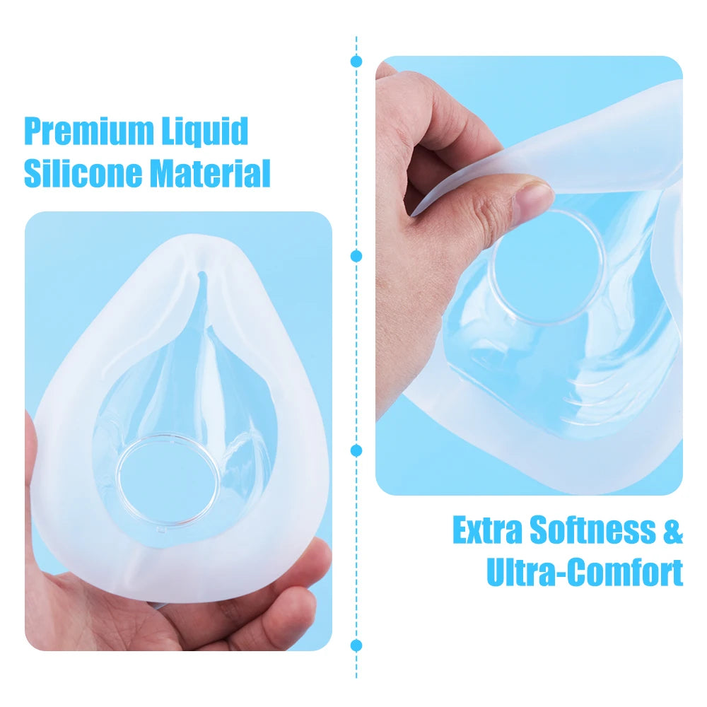 2/1 Pack CPAP Mask for AirFit F20 Full Face Mask Replacement, Covers Nose Mouth, Compatible with AirFit F20, Prevent Sleep Apnea