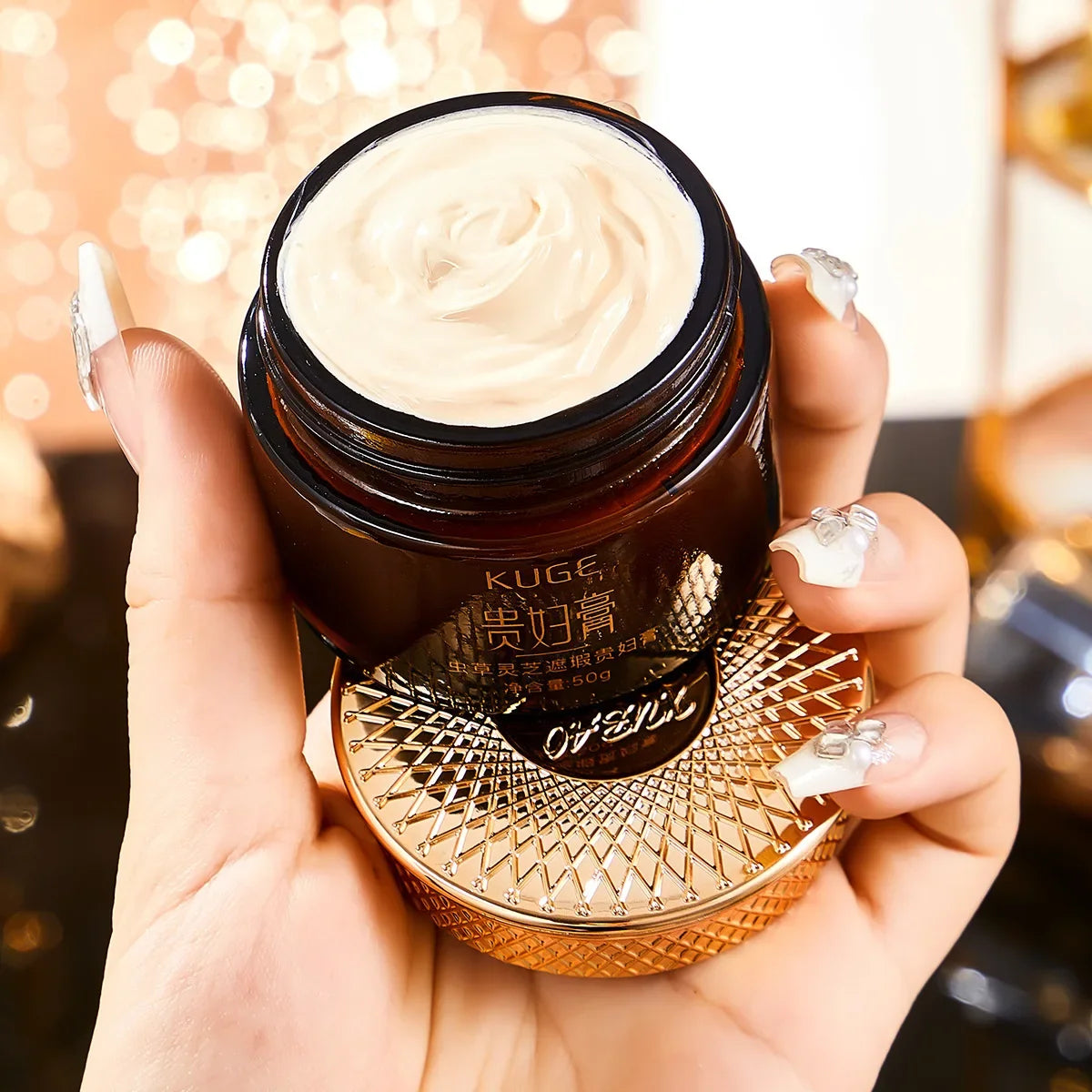 Cordyceps Ganoderma Lucidum Concealer Lady Cream Clear Moisturizing Cosmetics Skin Care Beauty Makeup Face Cream