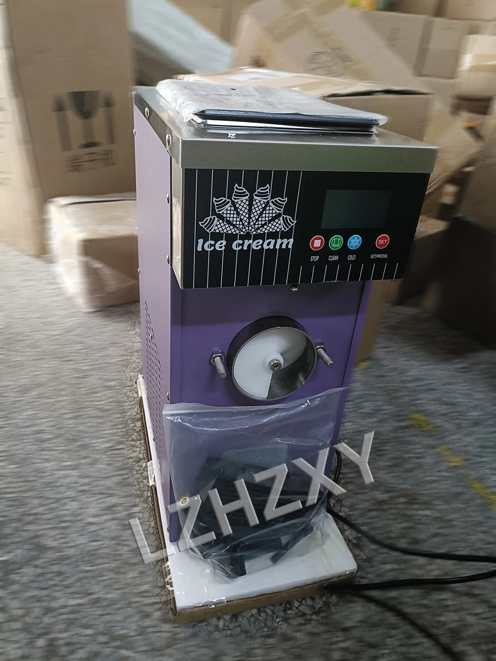 Ice cream machine, commercial stall fully automatic sundae ice cream machine, milk tea dessert ice cream machine 110V/220V