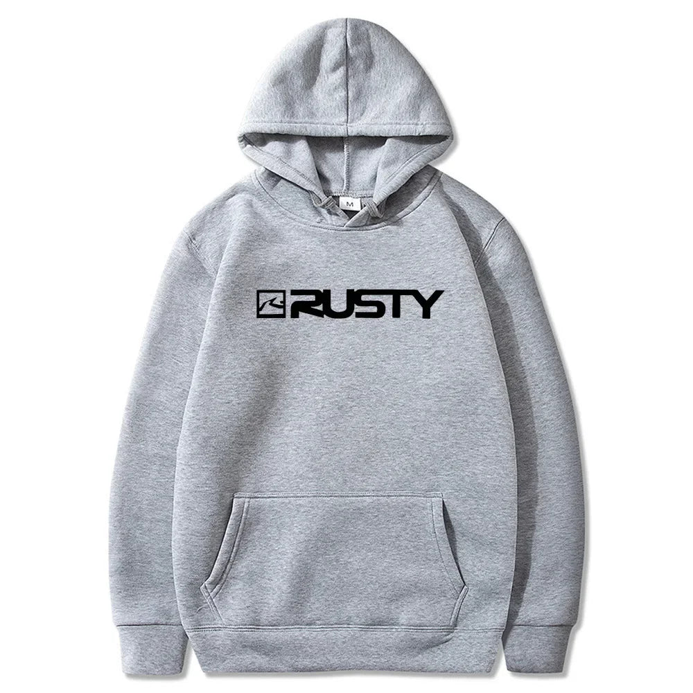 Men's Sportswear Kangaroo Winter Truly Comfortable StreetWe Unisex Rusty Printed Hoodie Casual Pattern Sweater TOPS Sweatshirt