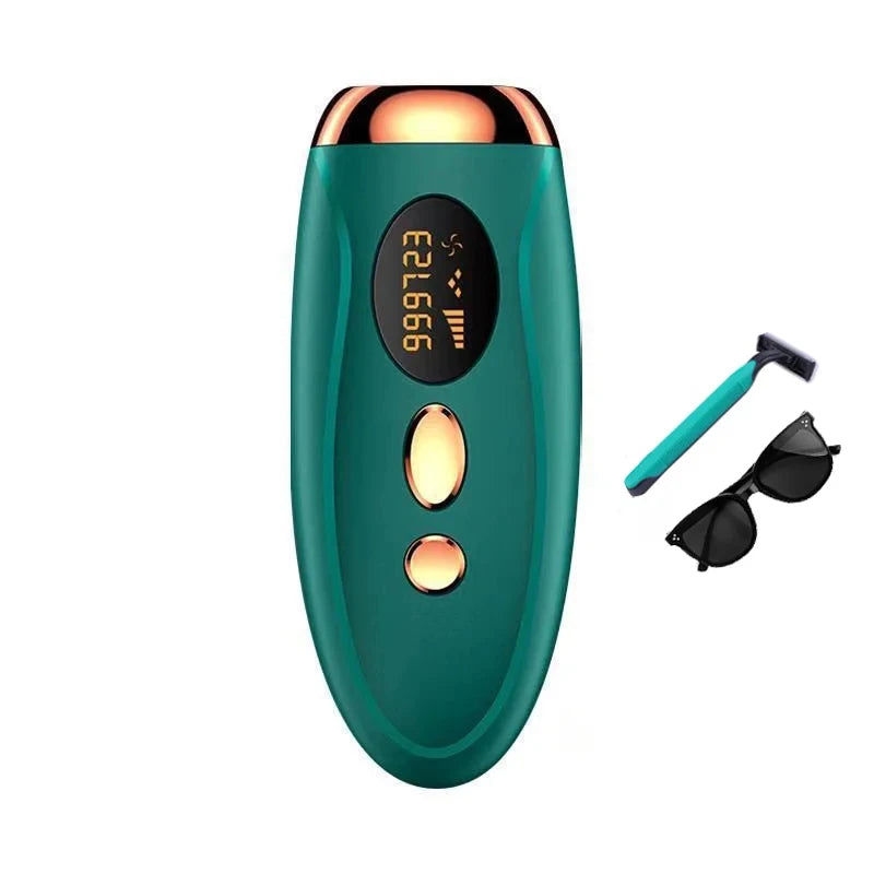 Portable IPL Laser Epilator 999999 Flashes - Painless, Permanent Hair Removal for Women’s Body and Bikini Line