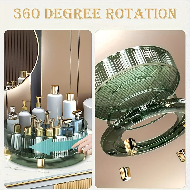 1PCS Makeup Organizer, 360 Rotating Makeup Organizer, Make Up Organizers and Storage, Large-Capacity Round Perfume Organizer,