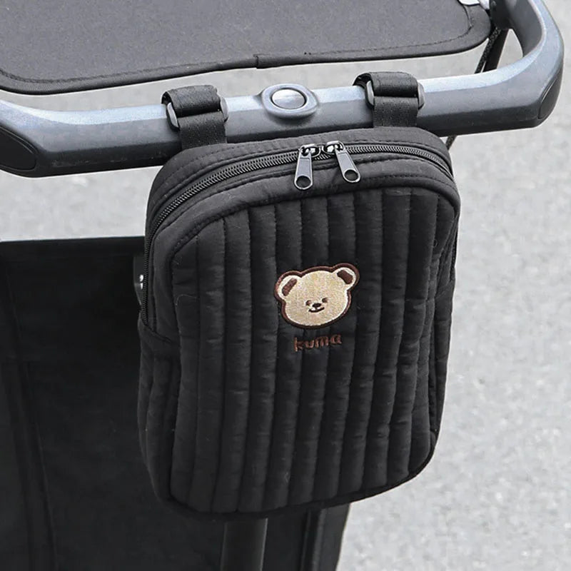 Bear Mommy Bag Baby Stroller Bag Pram Baby Stuff Organizer Holder Baby Stroller Accessories Hanging Caddy Storage Bag