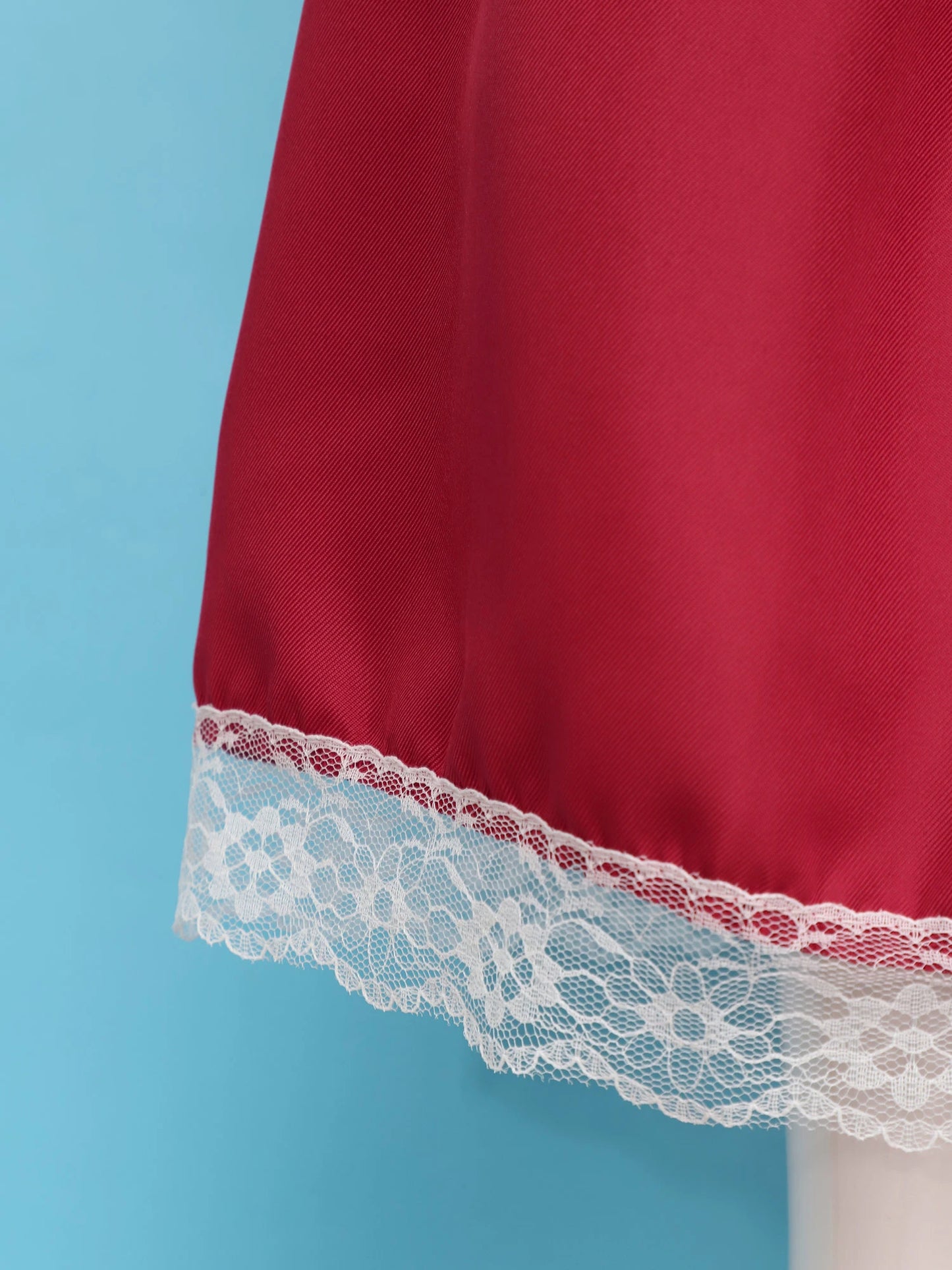 Kids Girls Halloween Cosplay Costume Puff Sleeve Lace Trim Red Hood Dress with Hooded Cape for Themed Party Roleplay Dress Up