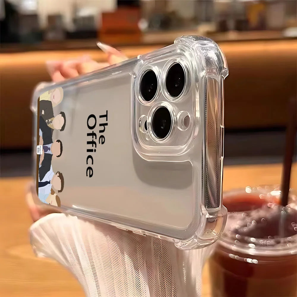 The O-Offices TV Show New Phone Case for IPhone 16 15 14 13 12 11 Mini Pro Max X XR XSMax 7 8 Plus Anti Fall Transparent Cover