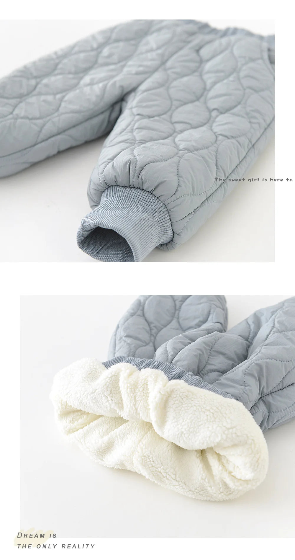 2025 Winter New Baby Warm Clothes Set Boys Girls Cute Lapel Padded Jacket + Pants 2pcs Suit Plus Velvet Thick Infant Outfits