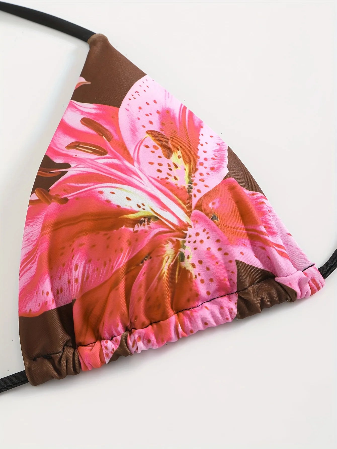 Sexy Bikini Retro Print Tropical Skirted Three-Piece Beachwear Strapless Strap-On Swimsuit Female Adult High Elasticity Backless