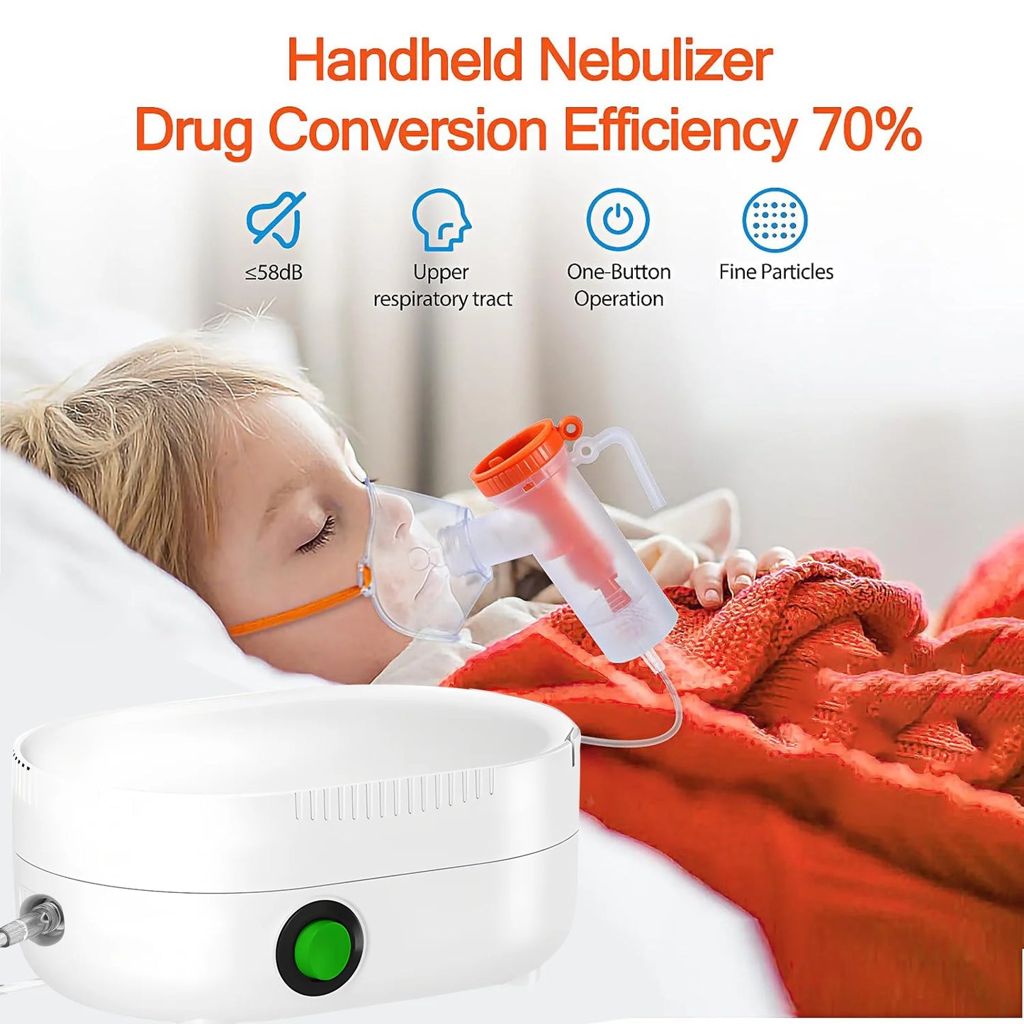 Air Compression Atomizer For Adults and Children Hand-held Medical Cough and Asthma Nebulizer Inhaler Humidifier Sprayer