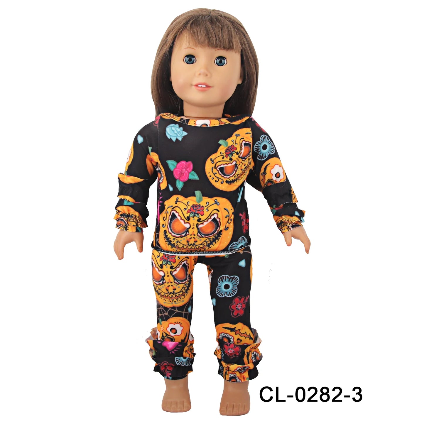 Halloween Doll Clothes Festival Pumpkin, Skeleton Costumes For 18 Inch American&43cm Baby New Born,OG,Life Girl Doll Accessories
