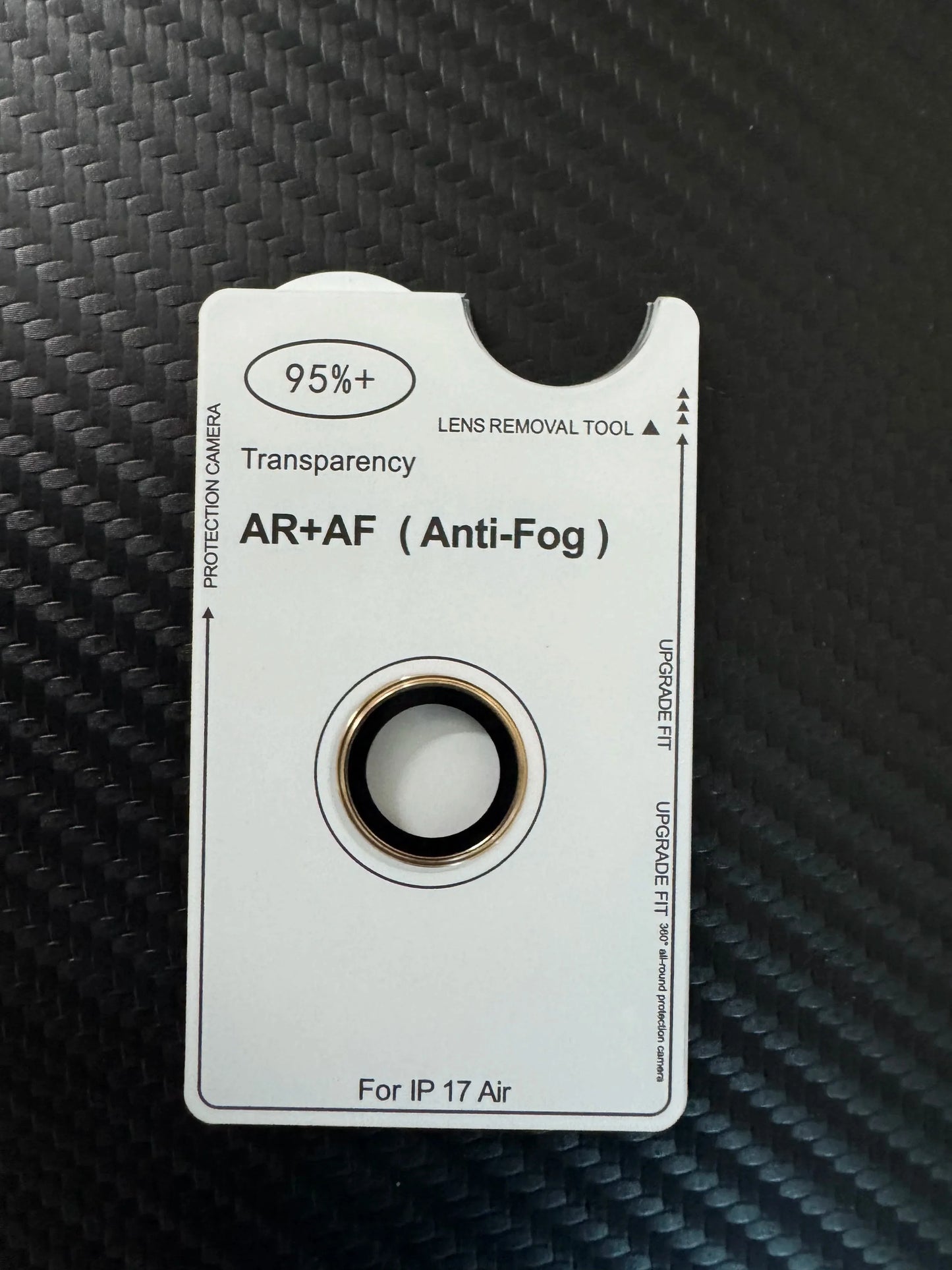 For iPhone Air Original AR AF Anti-Fog Tempered Glass Camera Protector Film Black Silver Grey Golden