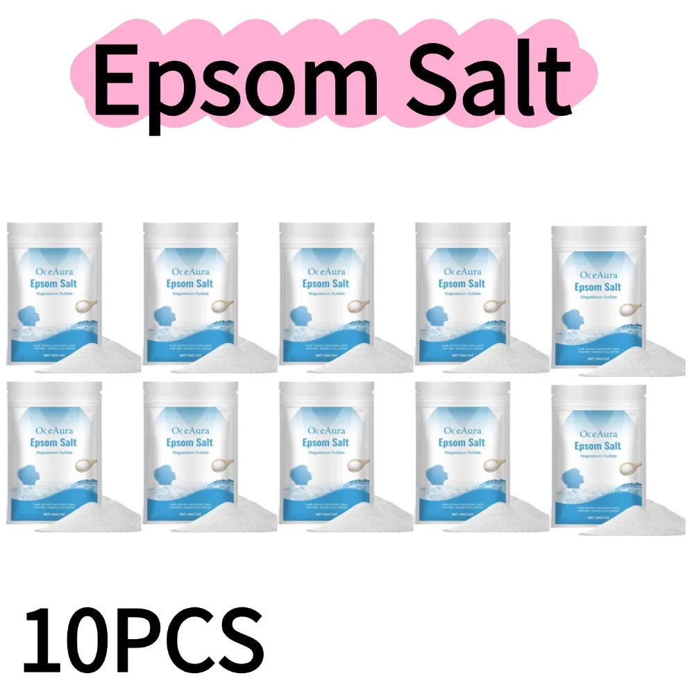 1/2/3/4/5/6/8/10PCS*30g Natural Epsom Salt Body Bath Salt Gentle Exfoliating Dead Skin Remover Deep Moisturizing Care