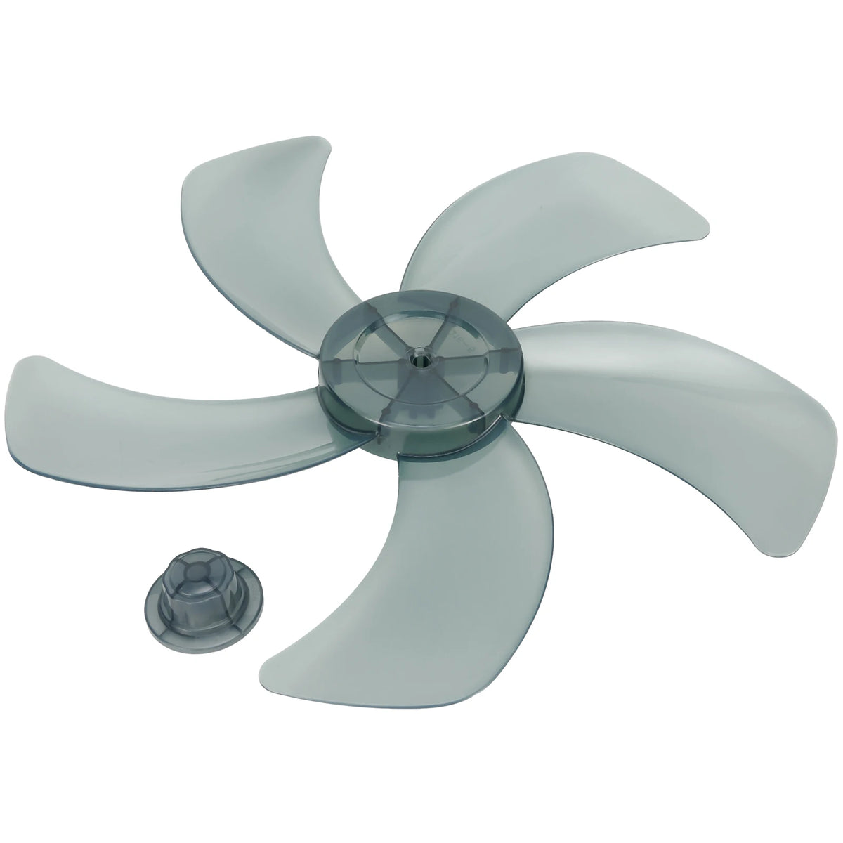 Replacement Fan Blade for 16 Inch Household Stand or Desk Fans 5 Leaves Plastic Blade with Nut Cover Offering Use