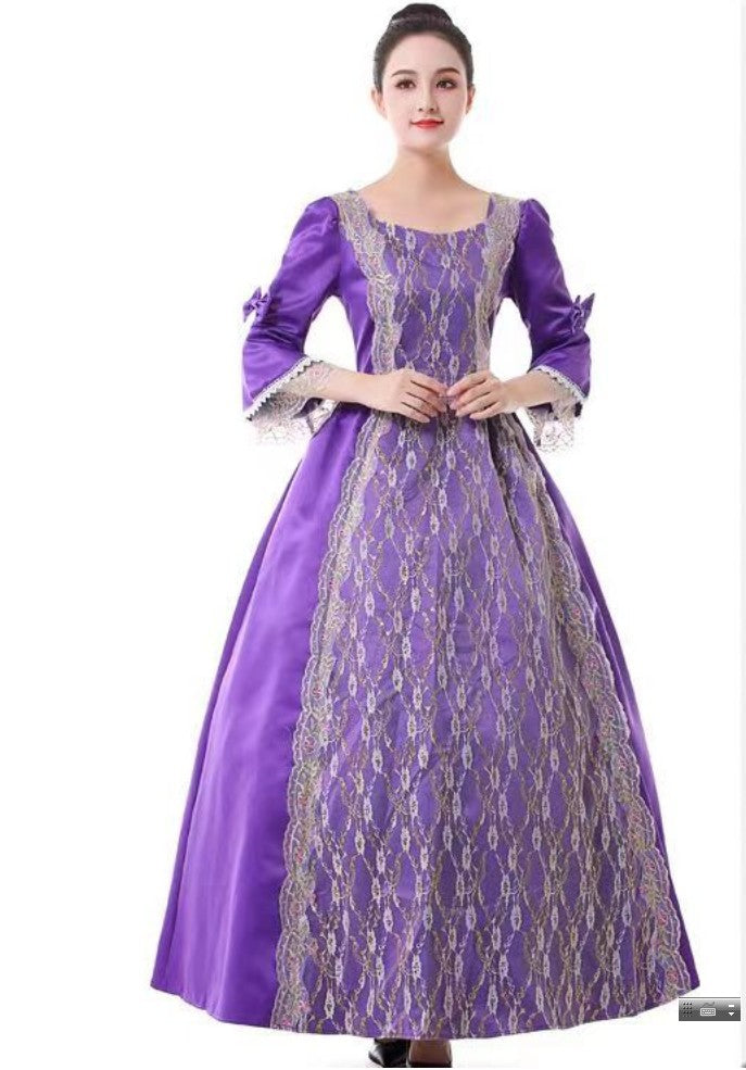 Halloween Cosplay Costumes for Adult Woman Palace Court Medieval Renaissance Retro Gothic Princess Victorian Ball Dress S-5XL