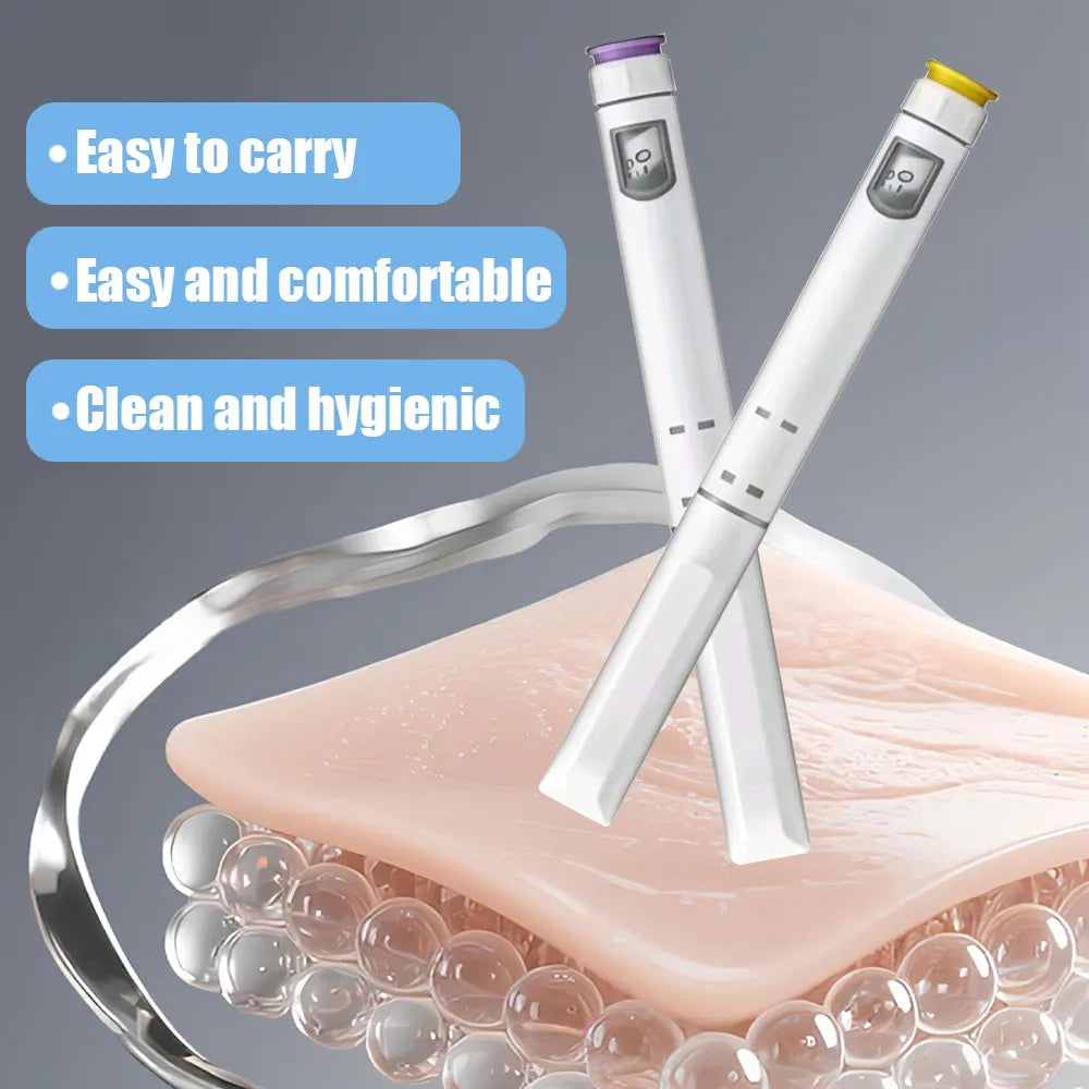 10set Adjustable Disposable Sterile Injection Pen Insulin Injection Pen with 3ml Cartridges bottles 32G 4mm Pen Tip