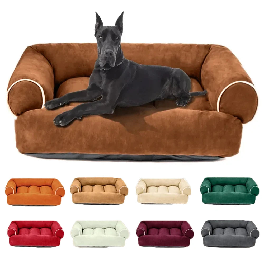 S/M/L/XL Pet Dog Bed Sofa Deep Sleep Dog House Square Thickened Warm Cat Mat Small Kennel Pet Product Breathable Blanket Winter