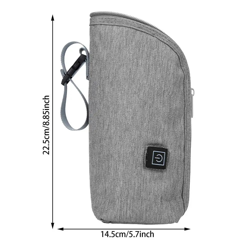 USB Baby Bottle Warmer 3-speed Temperature Adjustment Breastmilk Storage Tote Insulated Milk Bottle Bags For Outdoor Car Travel